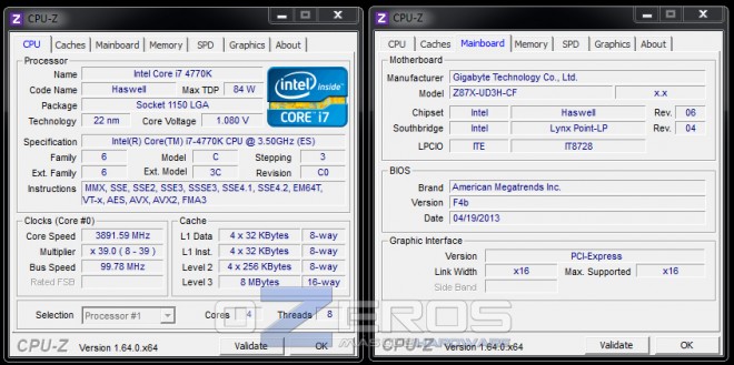 Core i7-4770K en Gigabyte Z87X-UD3H - En carga