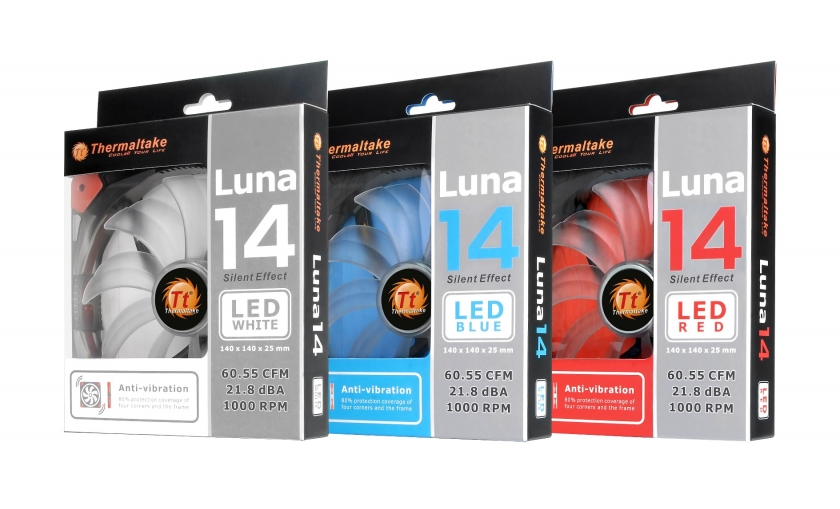 Thermaltake Luna 14CM Series LED Case Fan Series