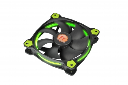 Thermaltake Core V51 Riing Edition Window Green Mid-Tower Chassis - Riing 14 Patented LED Radiator Fan 1