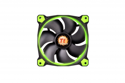 Thermaltake Core V51 Riing Edition Window Green Mid-Tower Chassis - Riing 14 Patented LED Radiator Fan 2