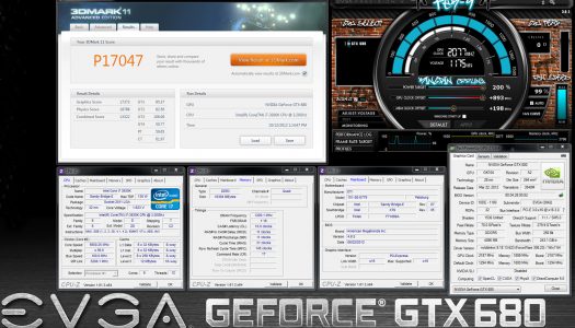 EVGA GTX 680 Classified a más de 2 GHz y 17K en 3D mark 11