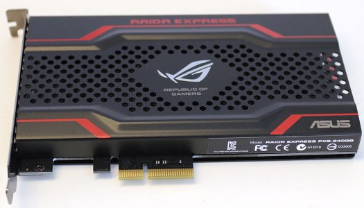 Asus lanza su SSD ROG RAIDR Express para puerto PCI-E