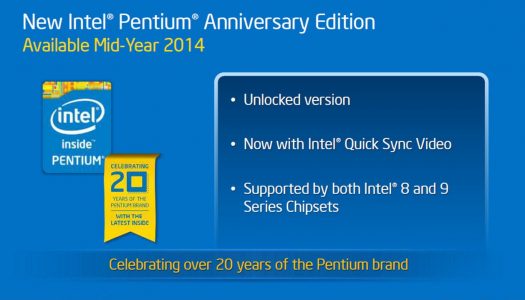 Intel Pentium “K”, la version de aniversario, pretende ser un AMD Killer
