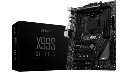 MSI lanza la placa madre X99S SLI Plus – Belleza estetica en una combinacion negra y dorada