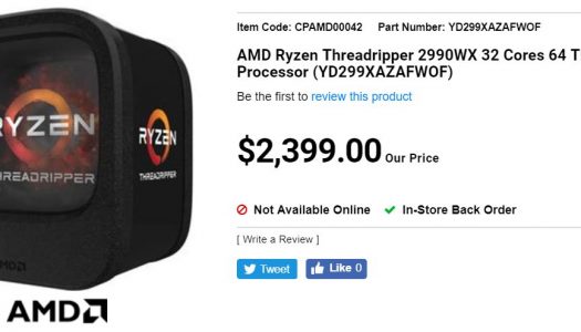 Procesador Ryzen Threadripper 2990X es publicado por 1.850 dólares