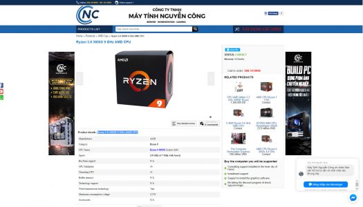 Ryzen 9 3800X, Ryzen 7 3700X y Ryzen 5 3600X aparecen en tiendas online