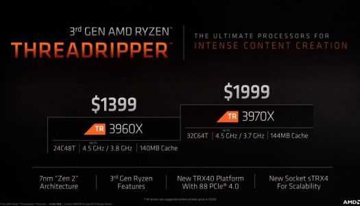 AMD presenta la 3ra Generación de la familia de Ryzen Threadripper: brindando un desempeño inigualable sin compromisos