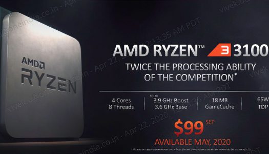 AMD Ryzen 3 3100 con overclock alcanza 4,50 GHz en todos sus núcleos